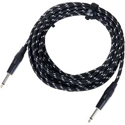 Nástrojový kábel INST-6T textil jack 6,3/jack 6,3 mono 6m Pronomic