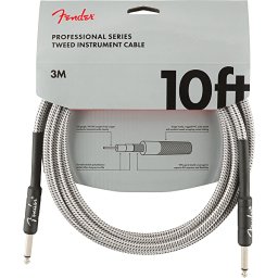 Nástrojový kábel série Professional, rovný/rovný 3,0m 10' biely tweed Fender