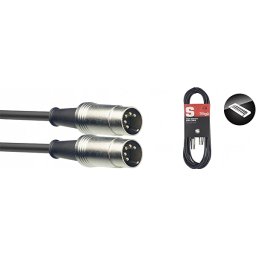 MIDI kabel, DIN zástrčka/DIN zástrčka, 10m Stagg