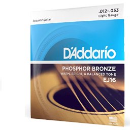 Struny na akustickú gitaru 12-53 EJ16 D´addario
