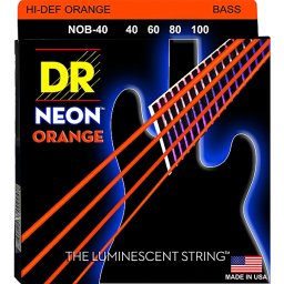 Struny na elektrickú basgitaru NOB-40 Light 40-100 Neon Orange DR.Strings