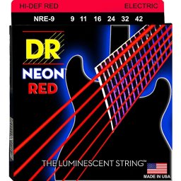 Struny na elektrickú gitaru NRE-9/46 9-46 Neon Red DR Strings