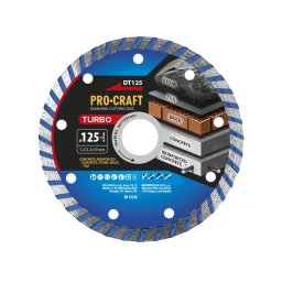 Diamantový rezný kotúč 125 mm PROCRAFT DT125 Turbo
