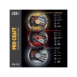 Sada diamantových kotúčov PROCRAFT DS3.125 3ks