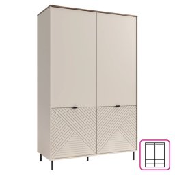 Kondela Skriňa, 123cm, vešiaková, kašmír, dub castello, EYCO 4D