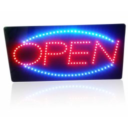 LED panel s nápisom "OPEN" 48 cm x 25 cm