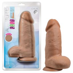 Blush Chub - realistick dild s prsavkou - 18 cm - telov farba