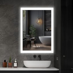 IREDA kúpeľňové zrkadlo s LED osvetlením, 60 x 80 cm