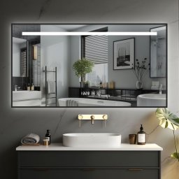 IREDA Kúpeľňové zrkadlo s LED osvetlením, 100 x 75 cm
