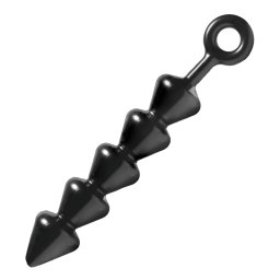 XR Brands - Spades - perlikov anlny dildo (ierny)