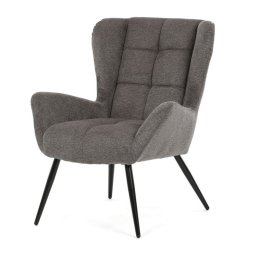 Autronic, Kreslo ušiak, sivá látka, AK-H9206 GREY2