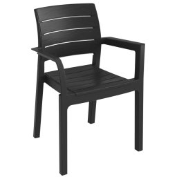 Plastové kreslo RECANATI, grafit