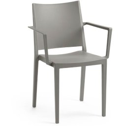 Kreslo MOSK ARMCHAIR, 82 x 57 x 56 cm, sivá farba