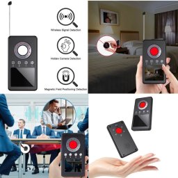 Detektor skrytých kamier a bezdrôtových signálov Wi-Fi + GPS s displejom + magnetický senzor