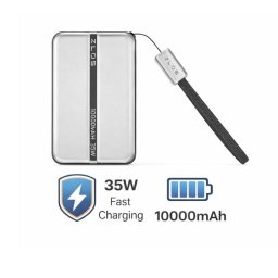 Powerbanka malá + ultra tenká 10000 mAh 35W s integrovaným káblom a šnúrkou
