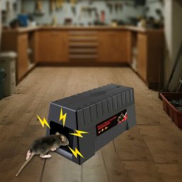 Pasca na myši - Humánna elektrická pasca 7000V na hlodavce (na batérie či adaptér)