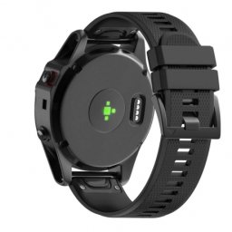 BStrap Silicone Acton remienok na Garmin Fenix 5 / 6 / 6 Pro / 7 / 8 47mm / E, black (SGA001C01)