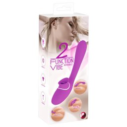 You2Toys - vibrtor s dvoma funkciami - nabjaten 2v1 - fialov