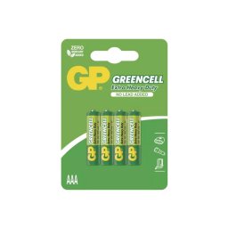 Batérie AAA (R03) Zn-Cl GP Greencell 4ks / blister