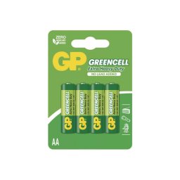 Batérie AA (R6) Zn-Cl GP Greencell 4ks / blister