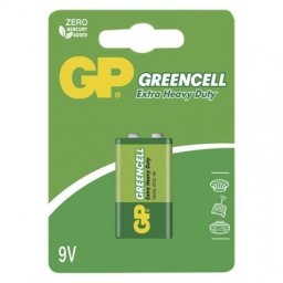 Batérie 6F22 (9V) Zn-Cl GP Greencell 1ks / blister