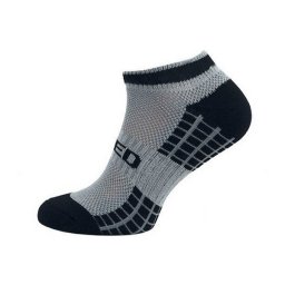 Dámske a pánske ponožky NOVIA | Šport collection SPEED s odvetrávacou mriežkou 1181 sivá 26-27