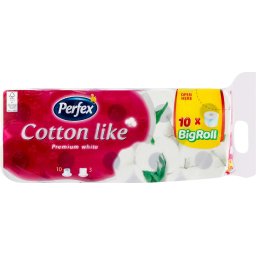 Perfex Cotton Like toaletný papier 16ks 3vrst.