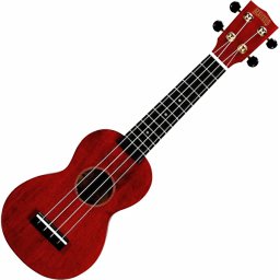 Sopránové ukulele MS1TRD Transparent Red Mahalo