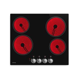 Klarstein EasyCook sklokeramická varná doska | 4 varné zóny | 6000 W | 11 výkonových stupňov | 60 cm