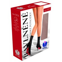 Dámske ponožky NOVIA | bavlnené A02 telová 25