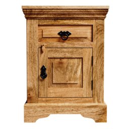 indickynabytok.sk - Nočný stolík Guru 45x60x40 indický masív mango