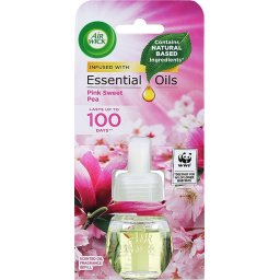Air Wick Essential Oils Pink Sweet Pea náplň 19ml