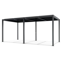 LUXE pergola 5,8x3m antracitov s LED osvetlenm