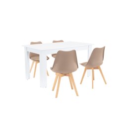 Zara 4+1 jedlensk set bovo-biely
