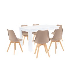 Zara 6+1 jedlensk set bovo-biely