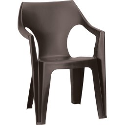 Plastov zhradn stolika Dante s nzkym operadlom, hned