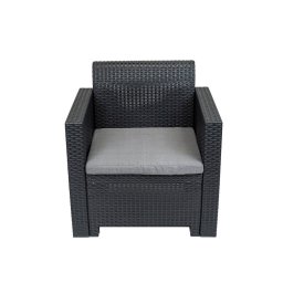 Plastov zhradn stolika Nero graphite