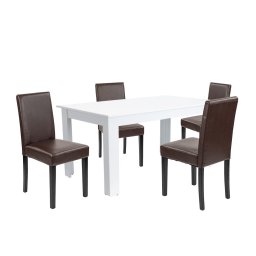 Leon 4+1 jedlensk set bielo-hned