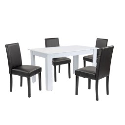 Leon 4+1 jedlensk set bielo-ierny