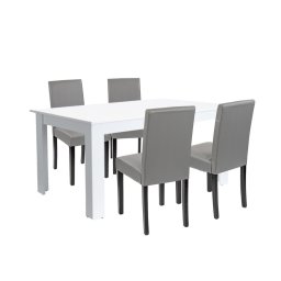 Leon 4+1 jedlensk set bielo-siv