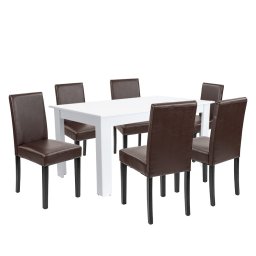 Leon 6+1 jedlensk set bielo-hned