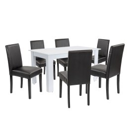Leon 6+1 jedlensk set bielo-ierny