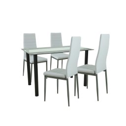 Jedlensk set Mezza 4+1 bielo-siv