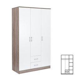 atnkov skria Miami 120x205 cm bielo-jorksk dub