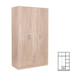 atnkov skria Miami 120x205 cm dub sonoma - dub sonoma