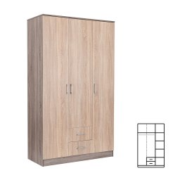 atnkov skria Miami 120x205 cm dub sonoma - dub york