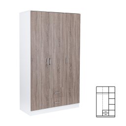 atnkov skria Miami 120x205 cm dub york-biela