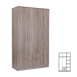 atnkov skria Miami 120x205 cm dub york-dub york