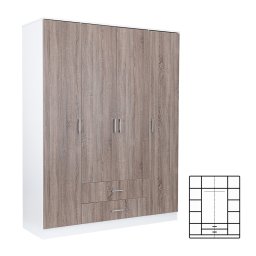 atnkov skria Miami 160x205 cm dub york-biela
