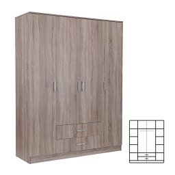 atnkov skria Miami 160x205 cm dub york-dub york
